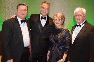 Bob Reynolds, President and CEO of Putnam Investments and chairman of The American Ireland Fund Regional Advisory Board; Mike Mahoney, dinner chairman and chief executive officer of Boston Scientific; Anne Finucane, Dinner honoree and vice chair of Bank of America; Steve Greeley, vice President of major gifts and New England Director of The American Ireland Fund. © Michael Casey photo